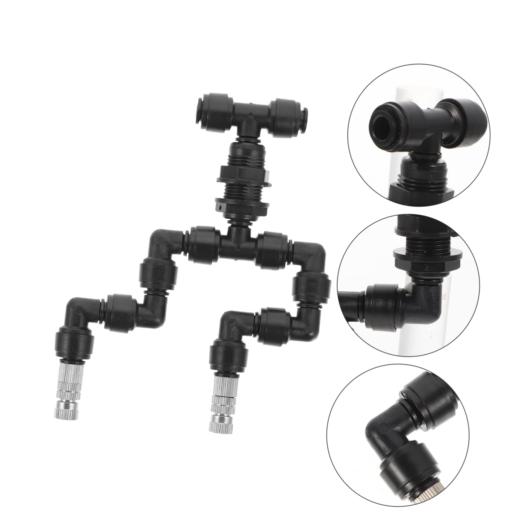 5pezzi Ugello Spruzzatore Per Terrari e Nebulizzatore Per Rettili e Piante Effetto Pioggia Tropicale e Umidificazione Per Ambienti Naturali