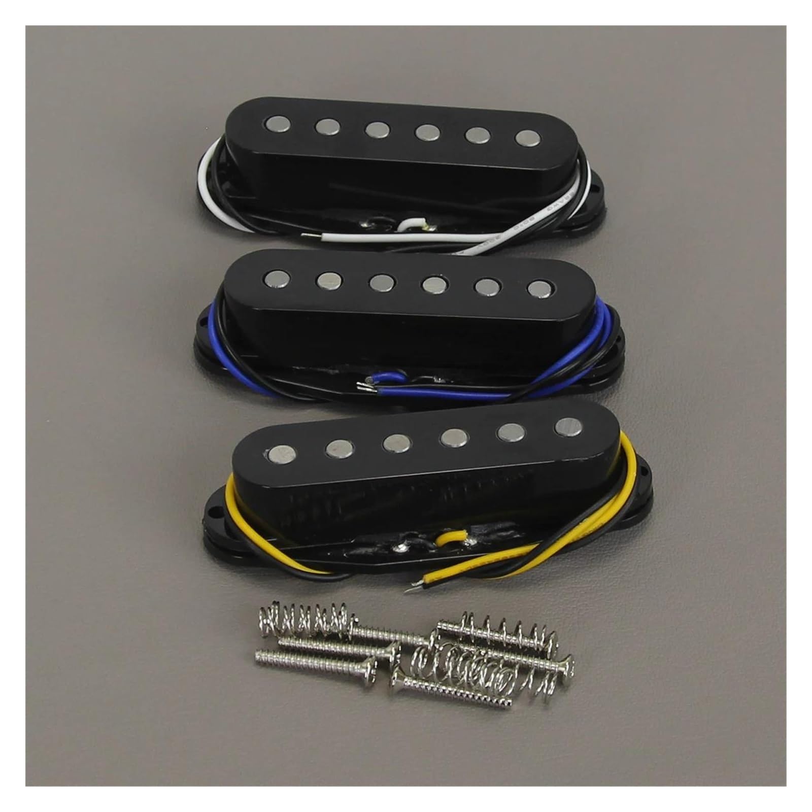 3 Platten Retro Alnico 5 Single Coil Tonabnehmer Bk 50/52 Mm Für E Gitarren
