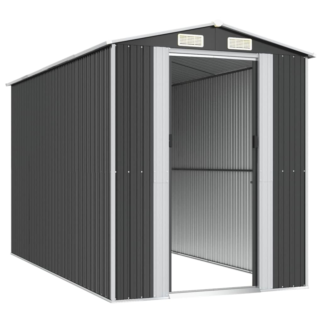 Générique Abri de Jardin Anthracite 192x357x223 cm Acier galvanisé,Maison & Jardin,Pelouses & Jardins,Vie en extérieur,Structures extérieures,Cabanes & abris de Jardin,3147451