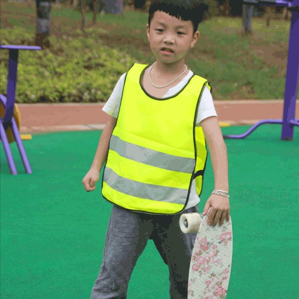 hi vis chaleco reflectante de alta visibilidad, Chaleco de seguridad for niños Chalecos de seguridad reflectantes Chaleco reflectante de alta visibilidad de 360° Transpirabilidad