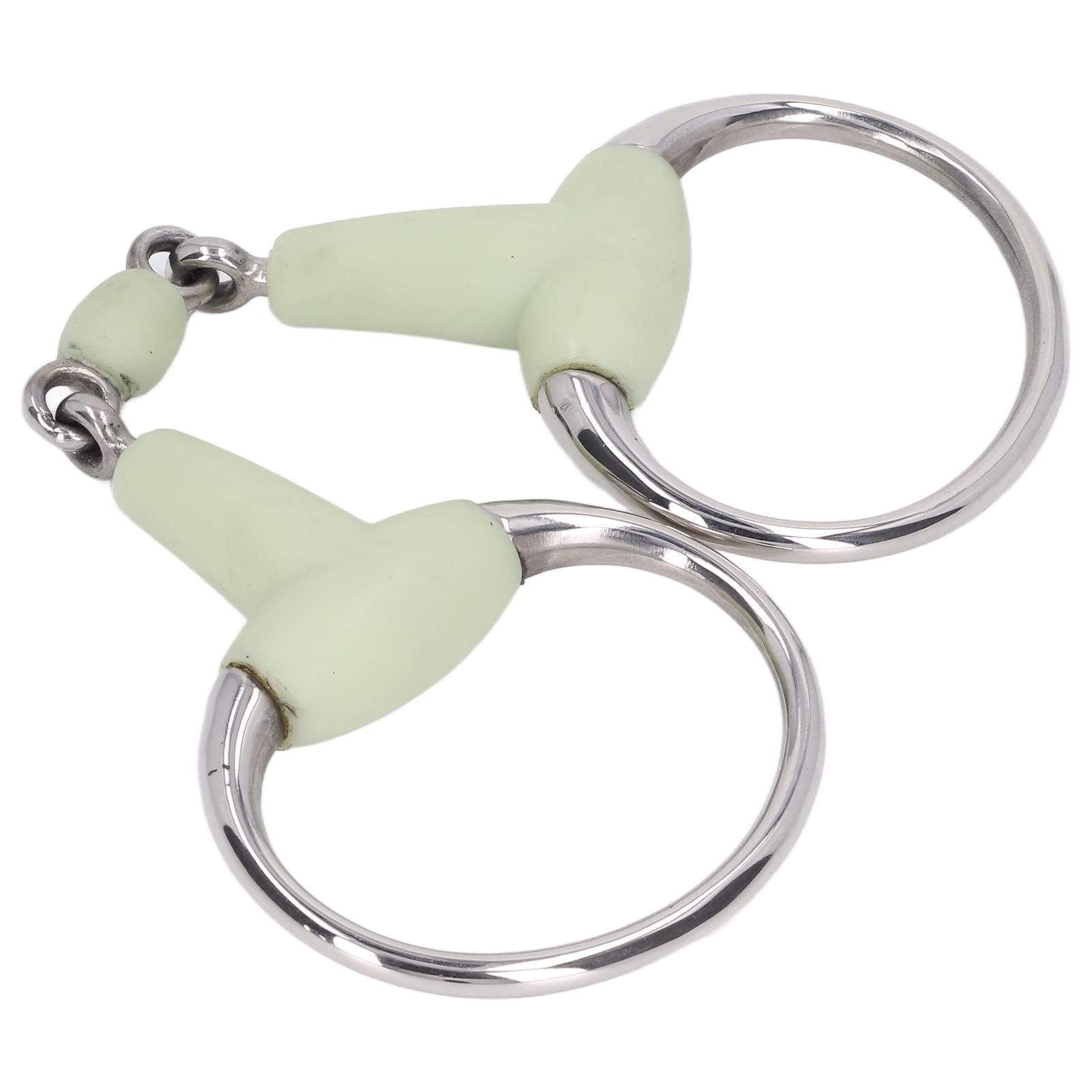 Filete de Acero Inoxidable, Filete de Caballo Portátil para Caballos, Anillo o Filete de Anillo Suelto Boca Feliz para Boca de Caballo de 125 Mm, Fácil de Usar