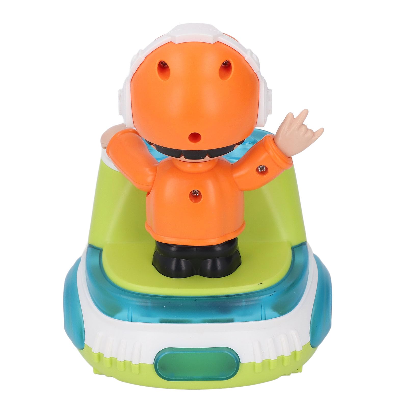 Srliya Toddler Learning Toy DJ Bouncin with Music Lights DJ Dancing Toy DJ Bouncing Beat Rock Boy Dancing Toy with Music Flashing Light Universal Wheel Automatic Movement Robot - Image 3