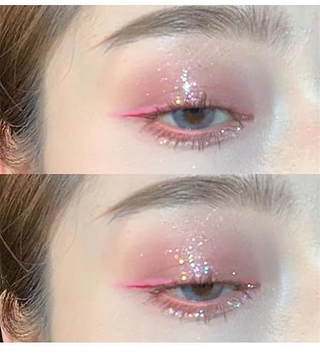 Miniatura 3 de TKDKSFD Nueva paleta de sombra de ojos de nueve colores rosa rosa rosa perlado mate brillo sombra de ojos paleta de sombra de ojos pigmentos de ojos