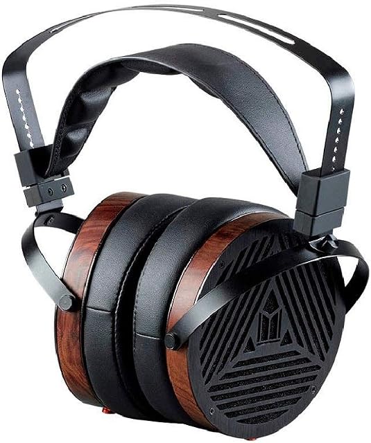 Monolith M1060 Over Ear Planar Magnetic Headphones - Black/Wood With 106mm Driver, Open Back Design, Comfort Ear Pads For Studio/Professional