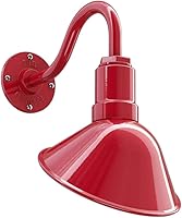 Vista 56 de Steel Lighting Co. Luz de Letrero de Tienda Venice para Pared de Acento de Restaurante Exterior Cúpula de 9 pulgadas Brazo Recto de 6 pulgadas