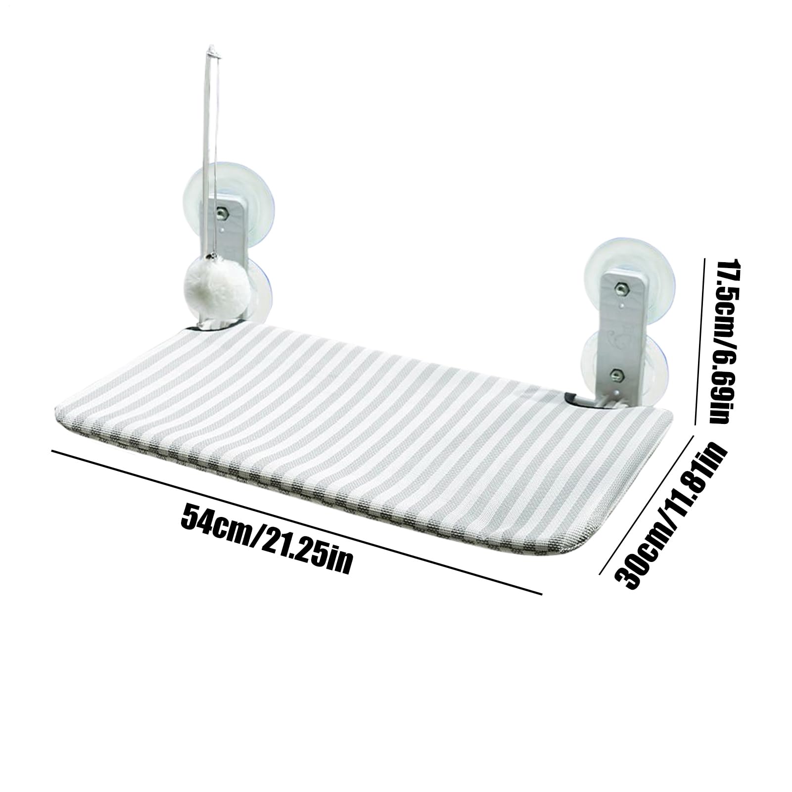 Reposagatos para Ventana Hamaca con Ventosas Potentes | Hamaca Acolchada Con Ventosas Para Gatos Interior Exterior Sala Terraza