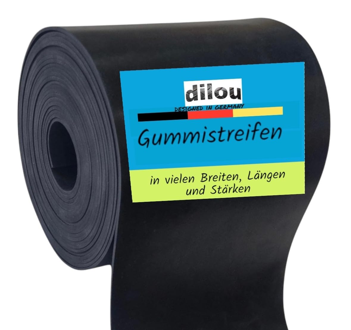 Gummistreifen Gummimatte Bodenbelag Vollgummi Hartgummi 8cm breit 5mm dick 1 bis 10m lang (8m)