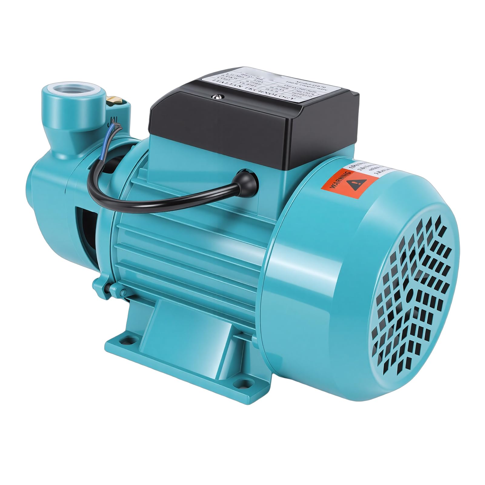 Aramox Bomba de Transferencia de Agua, 0,75 Caballos de Fuerza, Centrífuga, 50 L/min para Riego de Jardines y Cuidado del Césped