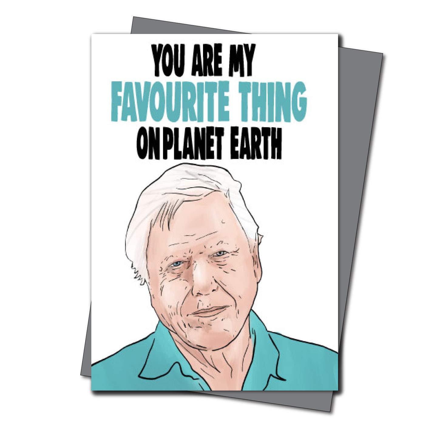 David Attenborough Birthday Card - You are My Favourite Thing on Planet Earth IN39