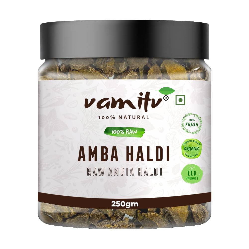 Vamitv Amba Haldi | Raw Ambia Haldi | Curcuma Aromatica | Wild Turmeric | 250GM | 100% Natural (B0BX5R5FN9) Amazon Price History, Amazon Price Tracker
