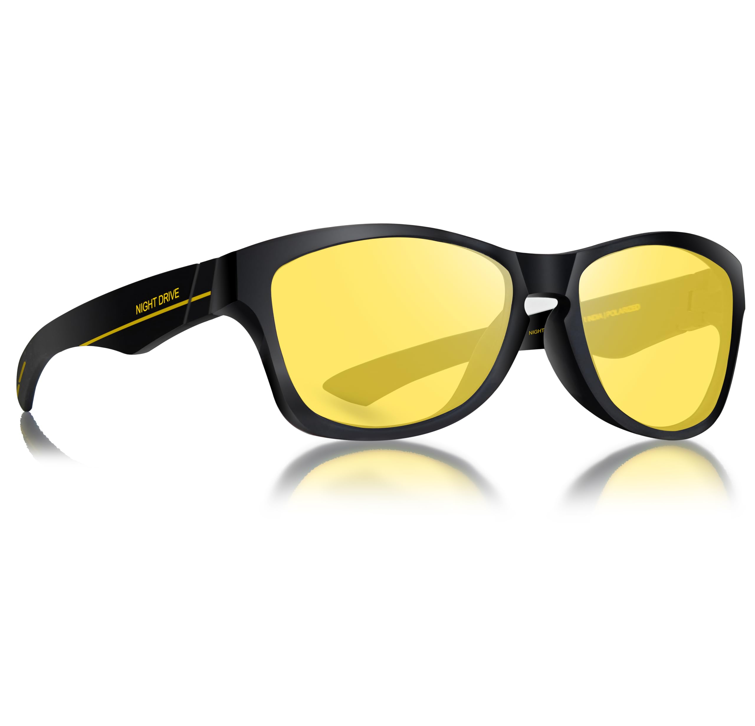efermone Night Driving Glasses with Cleaning Kit, Yellow Polarized Lens, UV400, Anti-Glare Glasses for Riding Bike and Car-picture-15