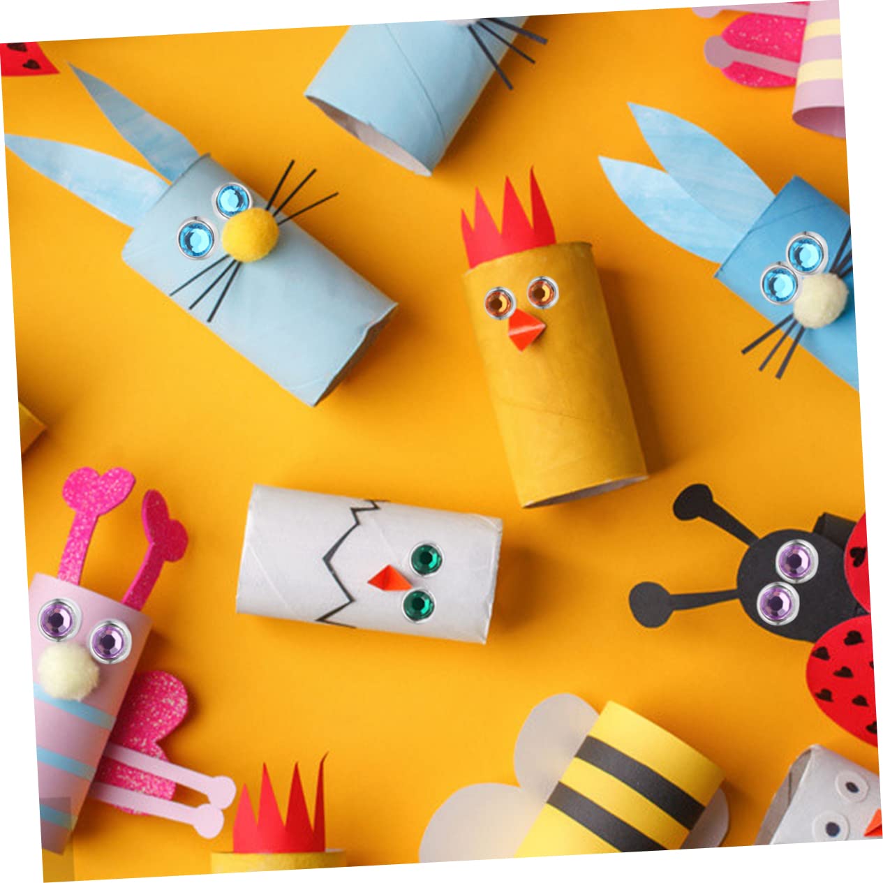 HOODANCOS 50pcs Decorative Nails Handmade Brads for Scrapbooking DIY Accessories Straight Pins for Crafts Adorable Paper Fasteners