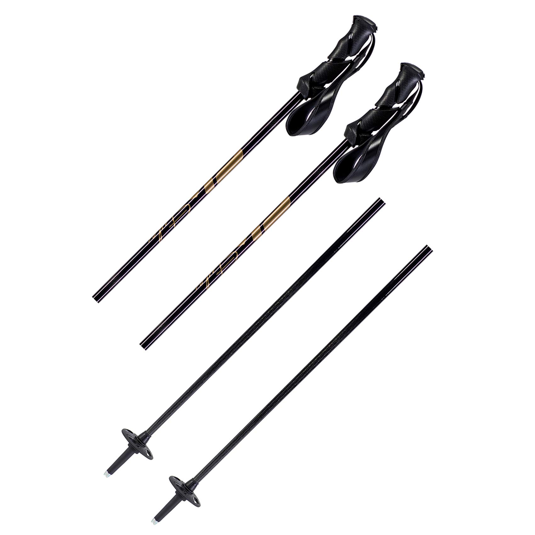 K2 Skis Women's Style Carbon Black Ski Pole, Black/Gold, 115 Sports & Outdoors