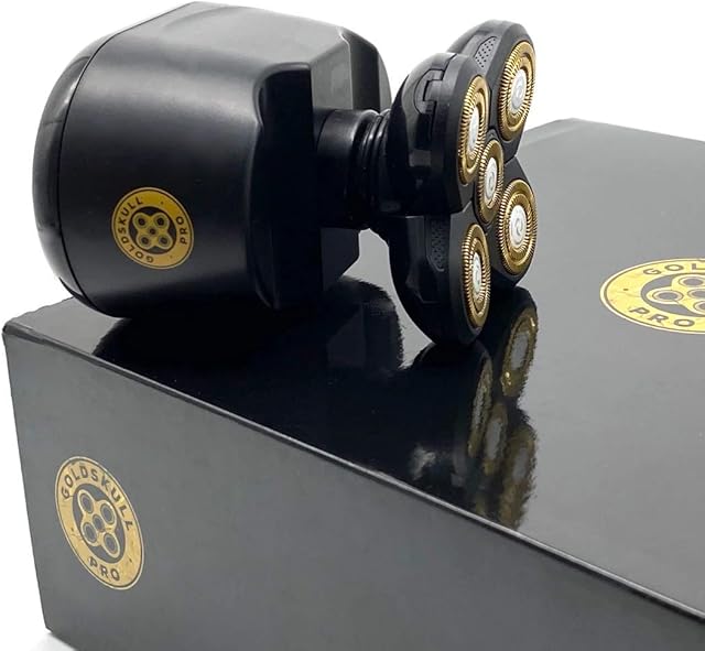 GoldSkull Pro Head & Body Shaver in Black & Gold
