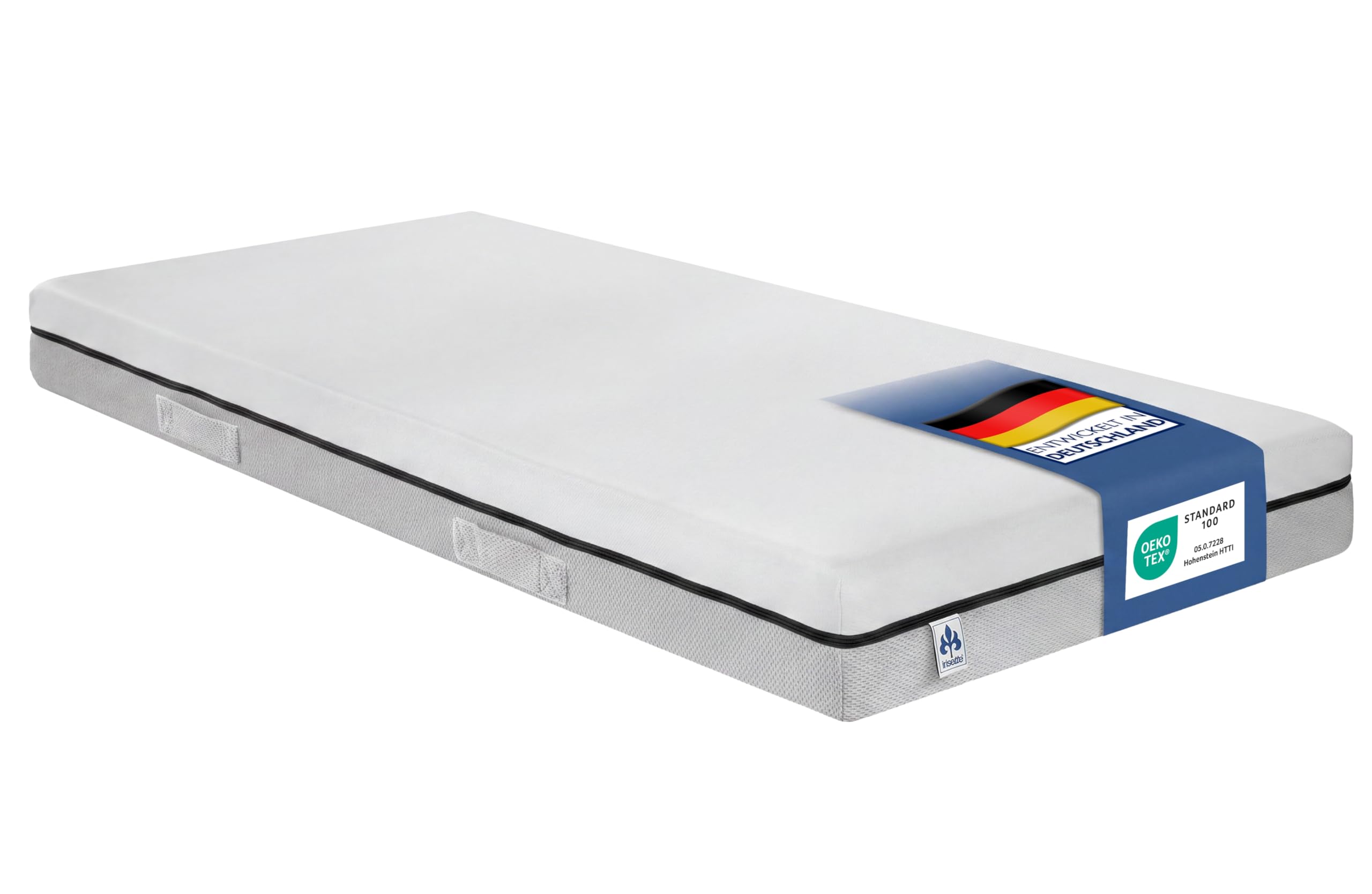 Irisette Smart 2 in 1 Duo 7-Zonen Kaltschaummatratze 90 x 200 cm | Wendematratze H3 & H4 | Stiftung Warentest GUT (1,9), Ausgabe 02/2024 | Oeko-TEX Standard 100