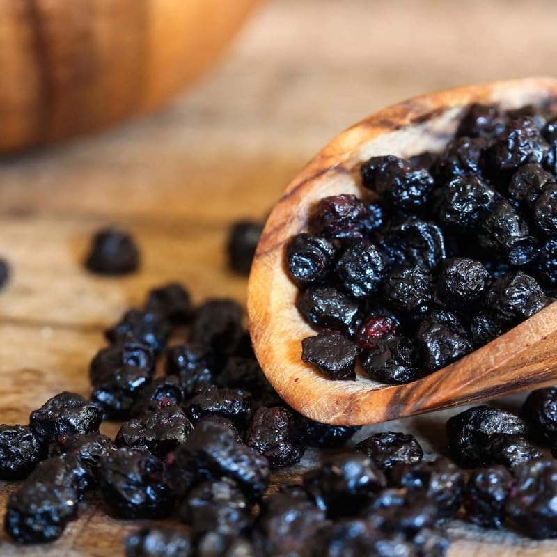 Image of AURADRY Organic Dried Blueberries Plum | Premium Californian vegan Blueberry Dry Fruit | High in Antioxidants & Fibre | Non-GMO, No Preservatives | Healthy Superfood Snack (1Kg)