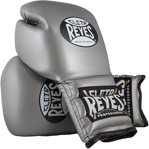 Miniatura 8 de CLETO REYES Traditional Professional-Grade Boxing Gloves with Laces for Training, Sparring and Heavy Punching Bags for Men and Women, MMA, Azul