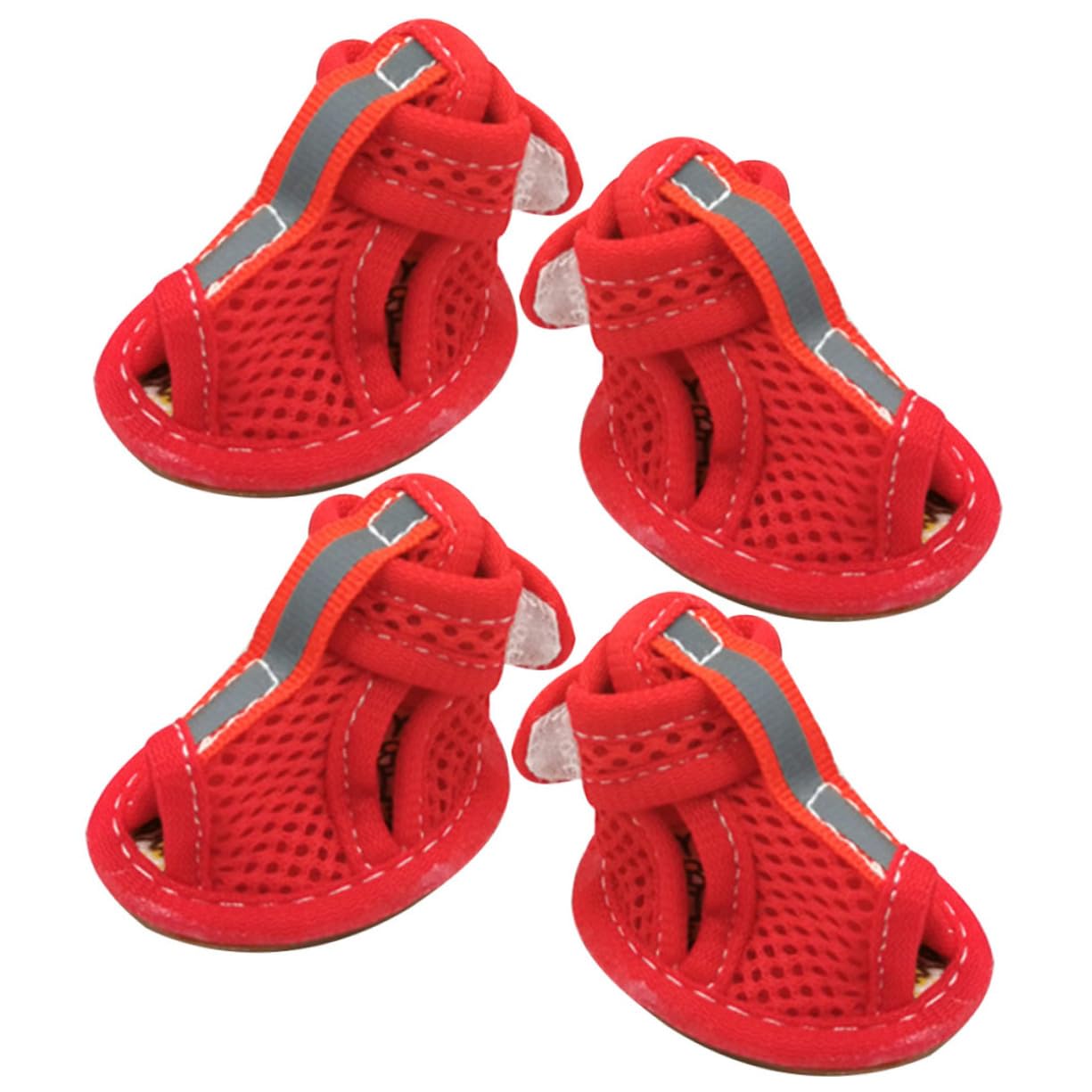 HANABASS 16stücke Atmungsaktive Hundeschuhe Für Kleine Haustiere rutschfeste Bequeme Pfotenschutzschuhe Für Outdoor-aktivitäten Für Hunde Und Katzen Zufälliges Design Innensohle
