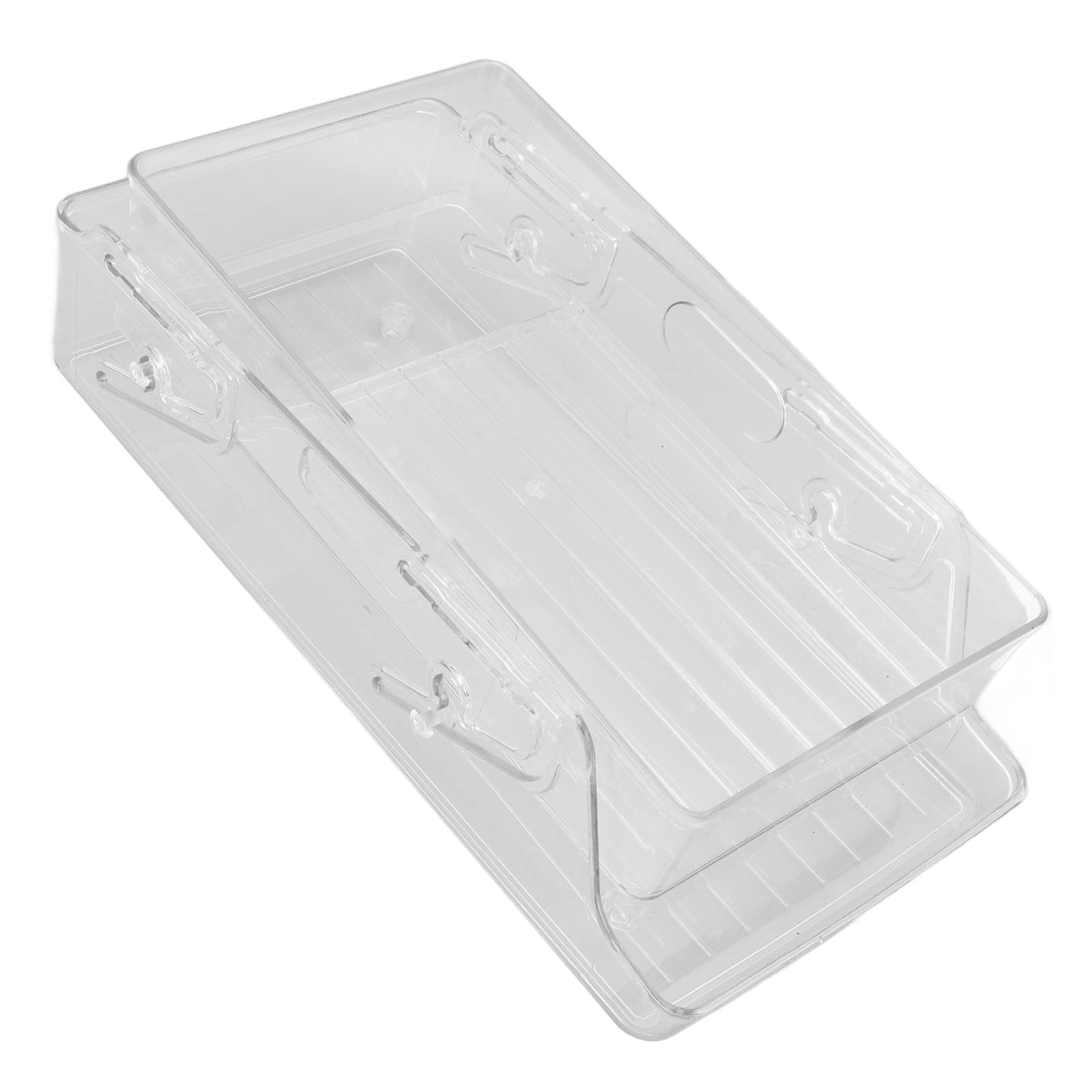 Restokki Automatic Rolling Beverage Soda Can Storage Organizer Double Layers Plastic Refrigerator Can Holder Dispenser Bin