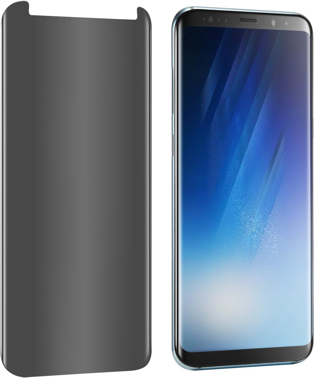 Compatable Galaxy S9 Plus Privacy Glass Screen Protector | FITS WITH ALL CASES | S9 Plus Anti Spy Tempered Glass Screen Protector For Samsung Galaxy S9 Plus (Privacy)