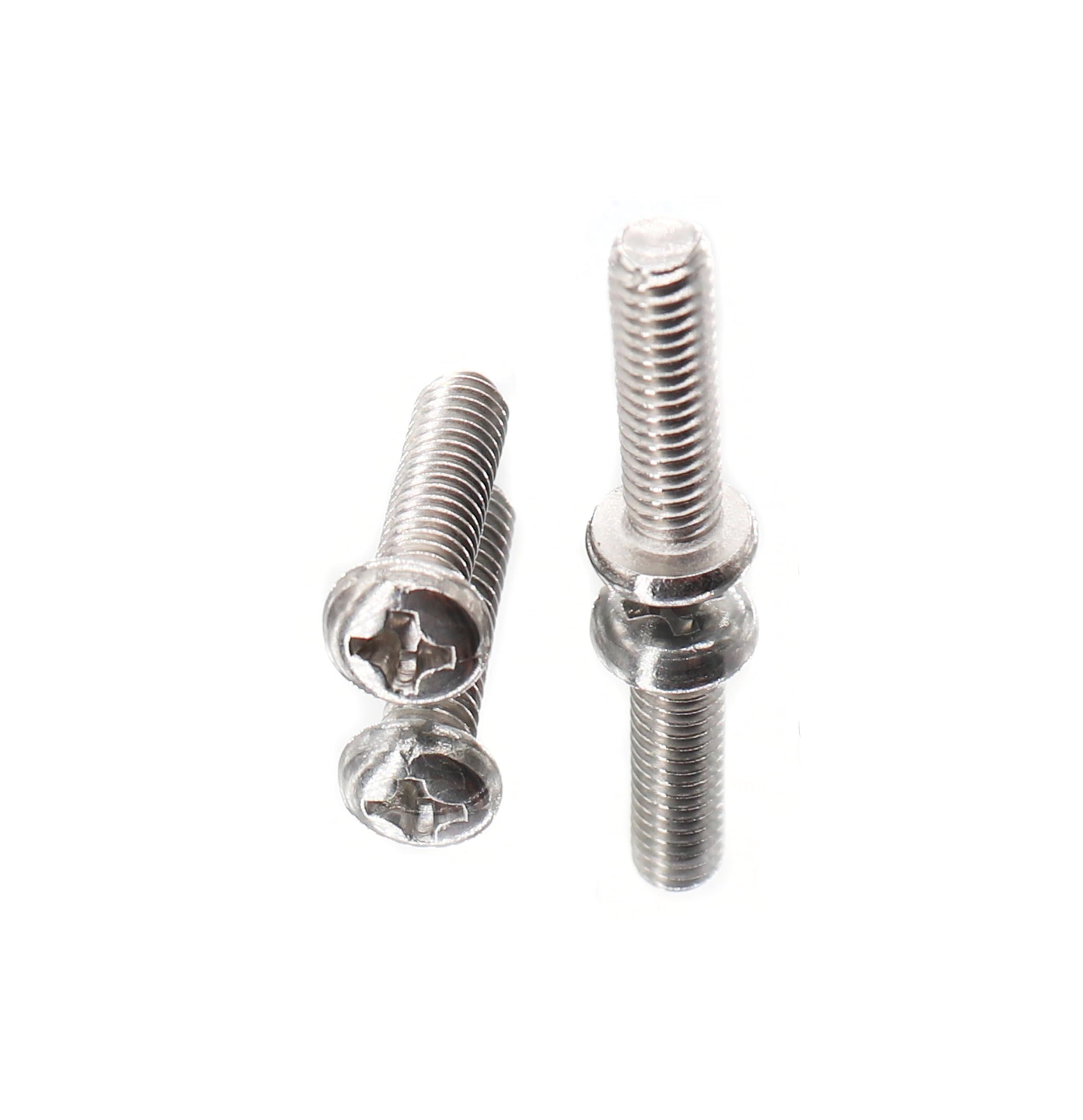 cSeao 100pcs M2 x 16mm Pan Head Phillips Drive Machine Screws 304 Stainless Steel