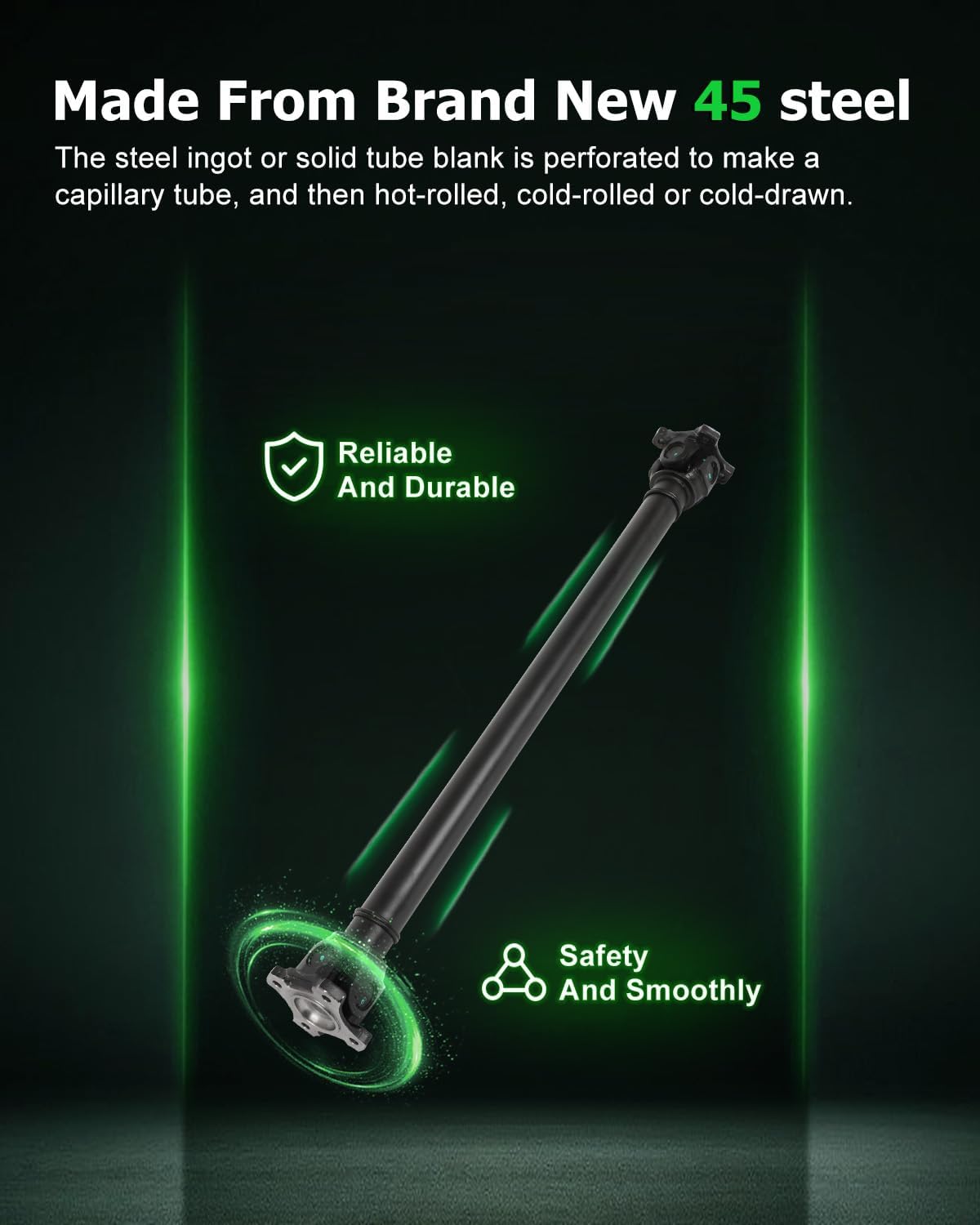 SCITOO【29"】Steel Front Driveshaft Assembly Drive Shaft Prop Shaft For BMW 325xi 2006,For BMW 328i xDrive 328xi 330xi 335i xDrive 335xi X1 2005-2015,OE# 26209488491 26207629987 26207620520 936-310