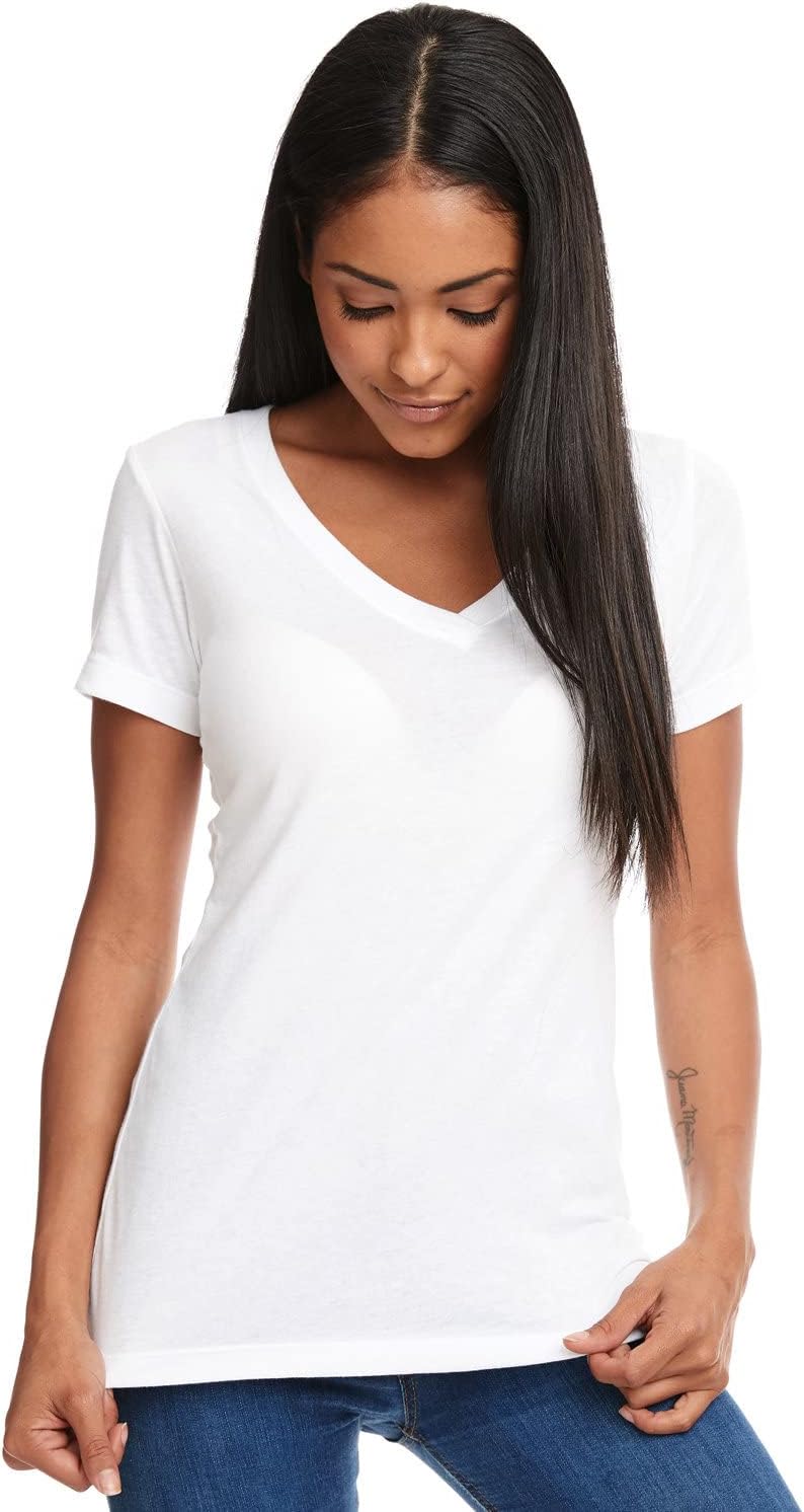 Next Level Womens The Ideal V (1540) -WHITE -M