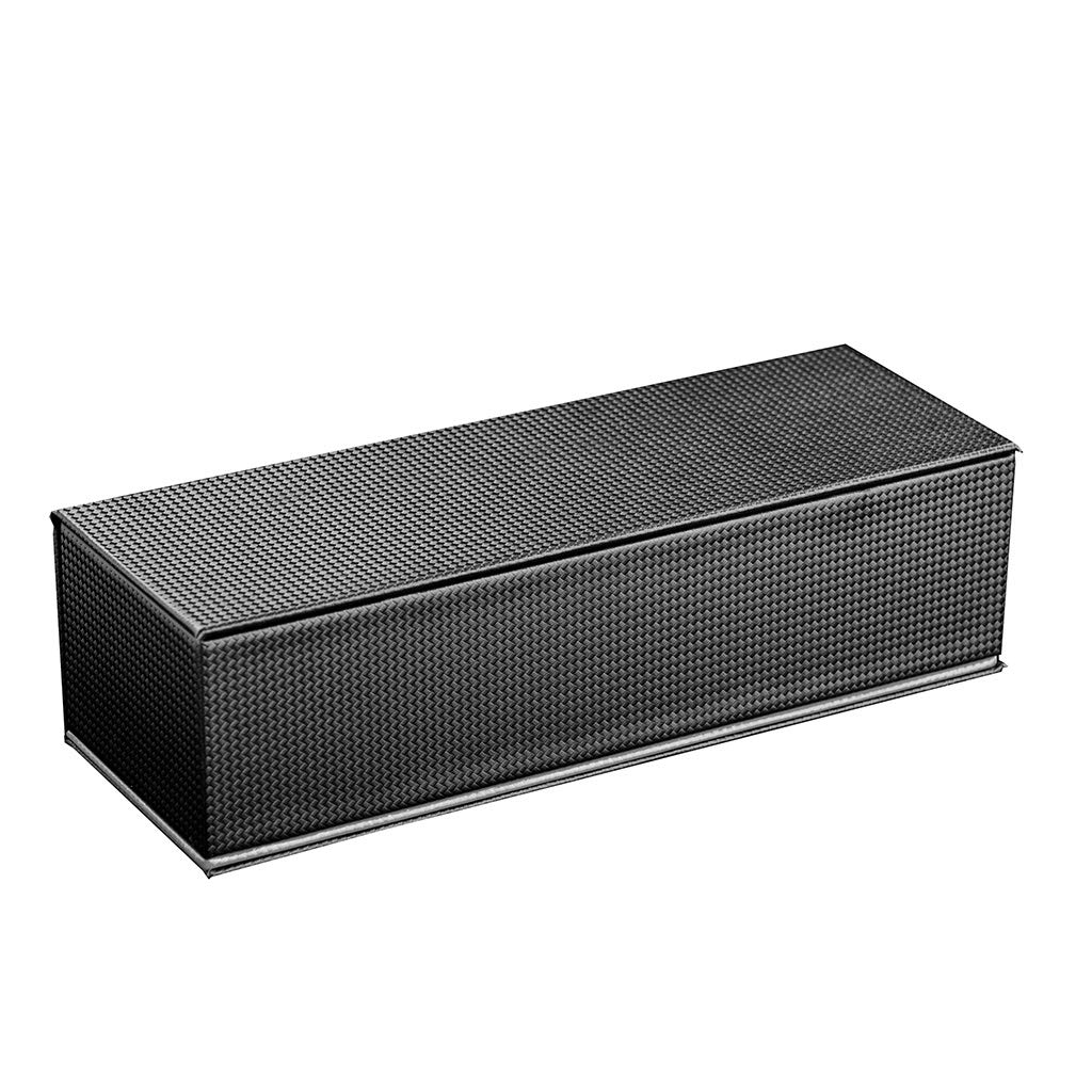 MUSUMI Caja de reloj de Fibra de carbono para Hombres y Mujeres, 5 ranuras, joyería, pulsera, caja de almacenamiento de exhibición con 5 almohadas de almacenamiento de extracción