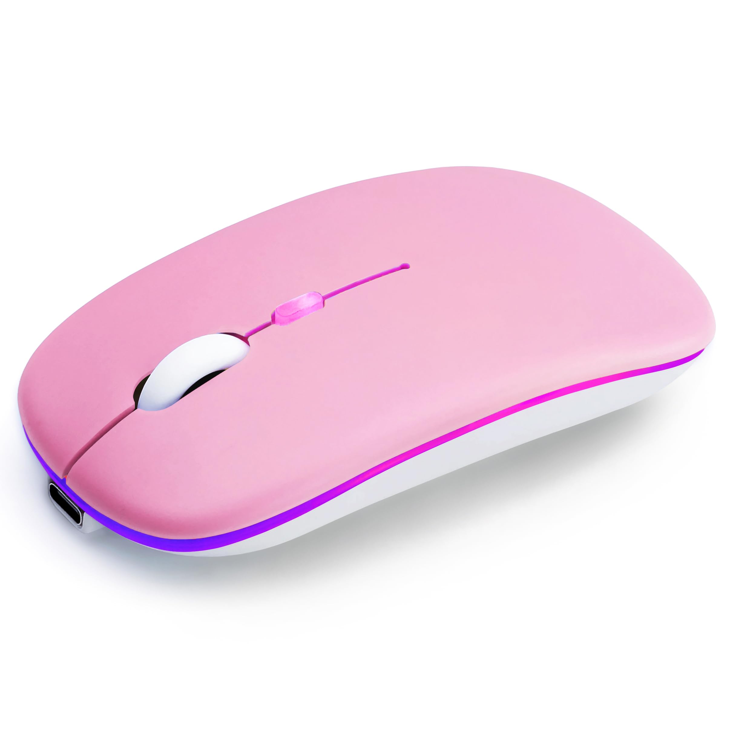 Wireless Bluetooth Mouse Rechargeable Long Lasting Dual Mode - BT 5 2 2 4G Silent RGB LED Mice