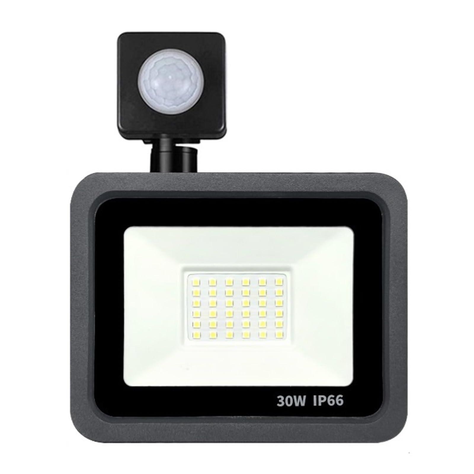 bettght 10W 20W 30W 50W 100W LED Floodlight Waterproof PIR Motion Sensor Floodlight Outdoor Wall Lamp Flood Light Spotlight(Warm White,30W)