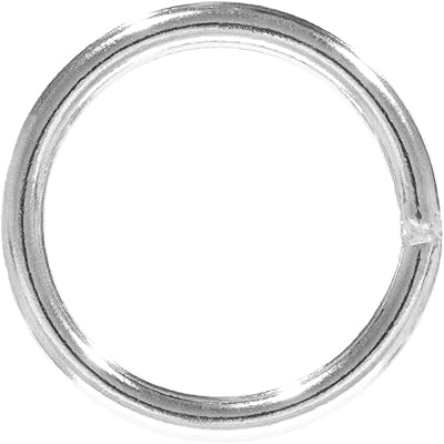 West Coast Paracord Stainless Steel Welded 1 1/4 Inch O-Ring - 10 Pack