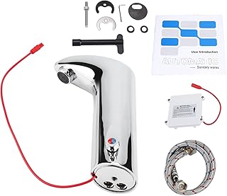 Automatic Touchless Bathroom Faucet, Touchless Bathroom Sink Faucet Genuine Brass Vanity Faucets Smart Bathroom Toilet Tap Hot and Cold Tap for Bathroom