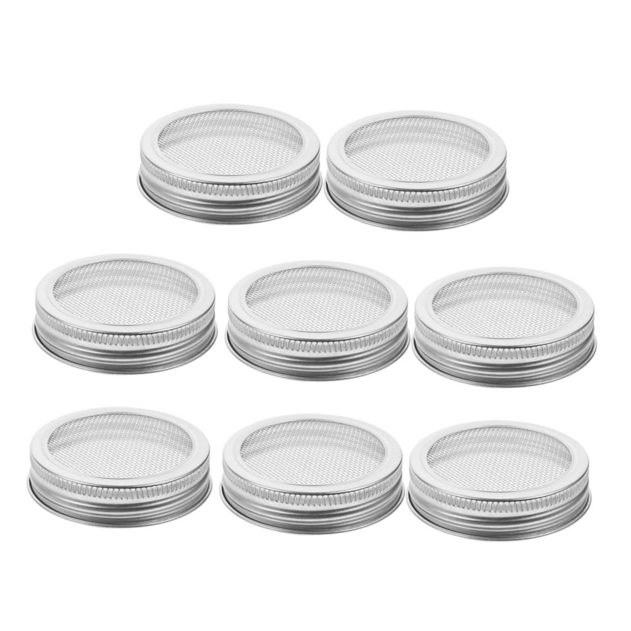 PRETYZOOM 16 Pezzi del in acciaio inossidabile coperchi per germogli barattoli coperchi che germogliano barattoli germogliare palpebre bocca larga