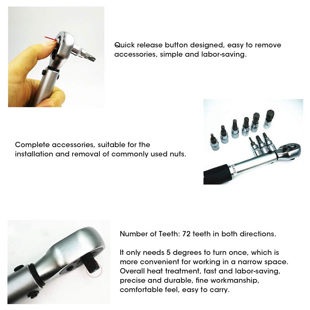 EBTOOLS Austausch des Drehmomentschlüssels Drehmomentschlüssel Drehmomentschlüssel Voreinstellung Drehmomentschlüssel Handwerkzeugsatz Autowerkstatt