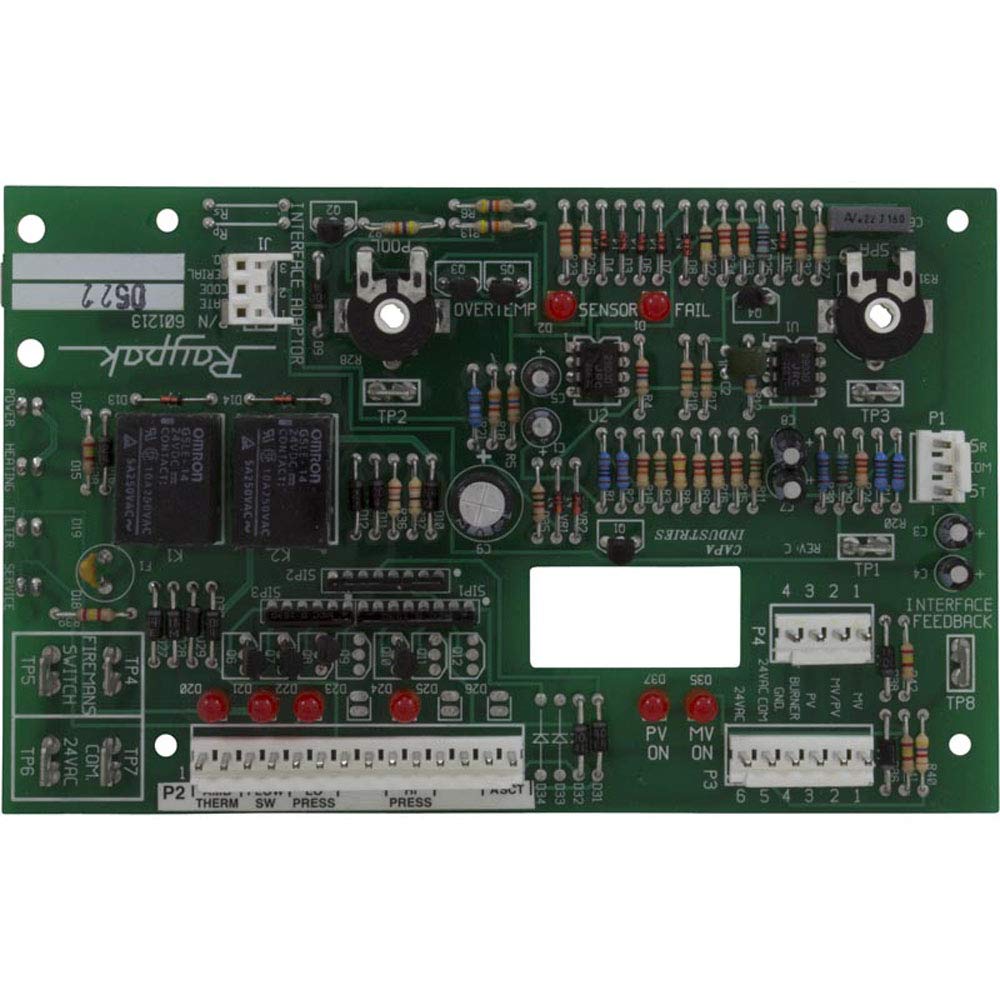 Raypak Control Circuit Board, Heat Pump RHP072/RHP104 '94-'01