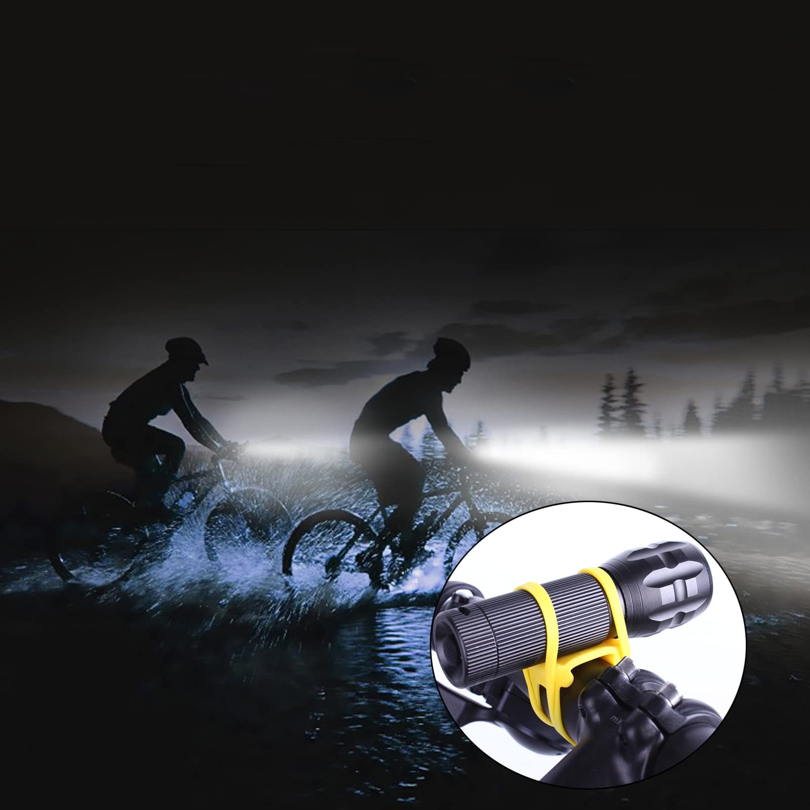 12 Pezzi Cinghie Silicone Per Bici - Anelli Elastici Per Luci, Telefono O Borracce - Foto 6