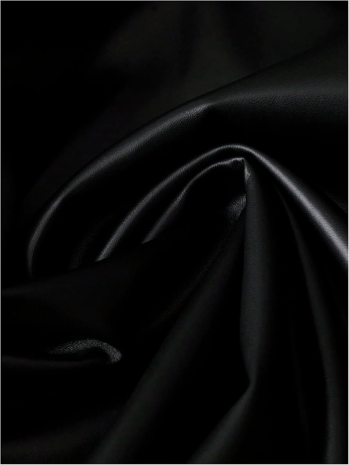 SHENHE Women's Faux Leather Pencil Skirt High Waist Bowknot Slit Bodycon Business Casual Skirt - Image 2