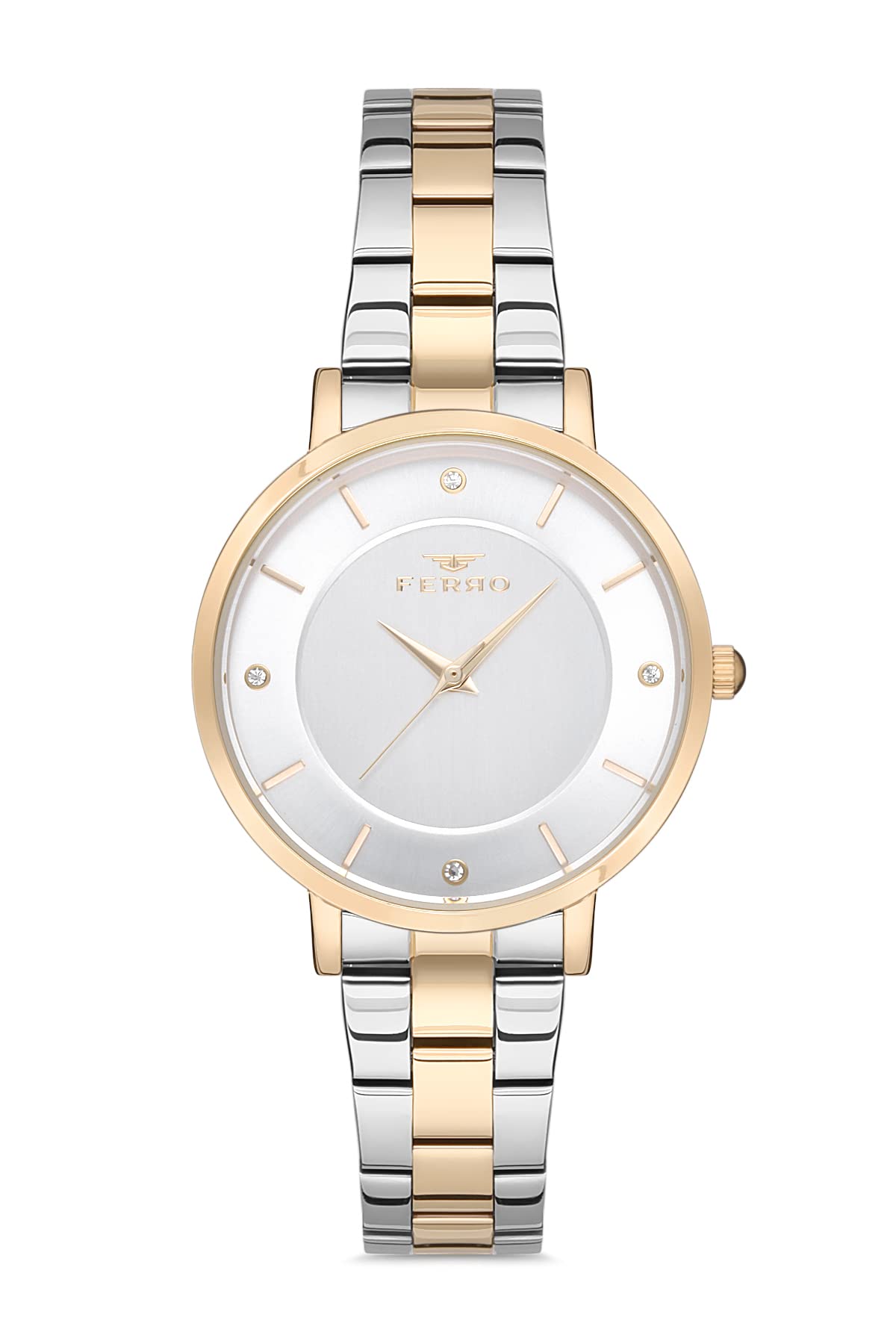 Ferro Analog Silver Dial Womens Watch-F21099A-D (B09RWL8XGV) Amazon Price History, Amazon Price Tracker