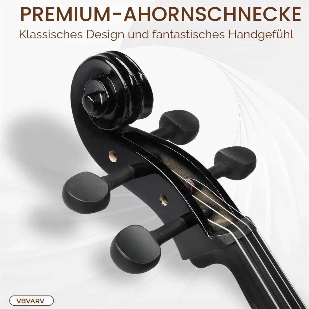 Elektrisches Cello 4/4, Volle Größe E-Cello-Bausatz Mit Leichter Cellotasche Erwachsene, Schüler, Anfänger