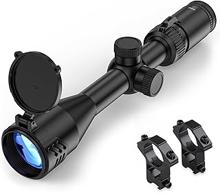 RioRand 3-9x40 R4 Reticle Crosshair Scope with Free Mount for Quick Aiming