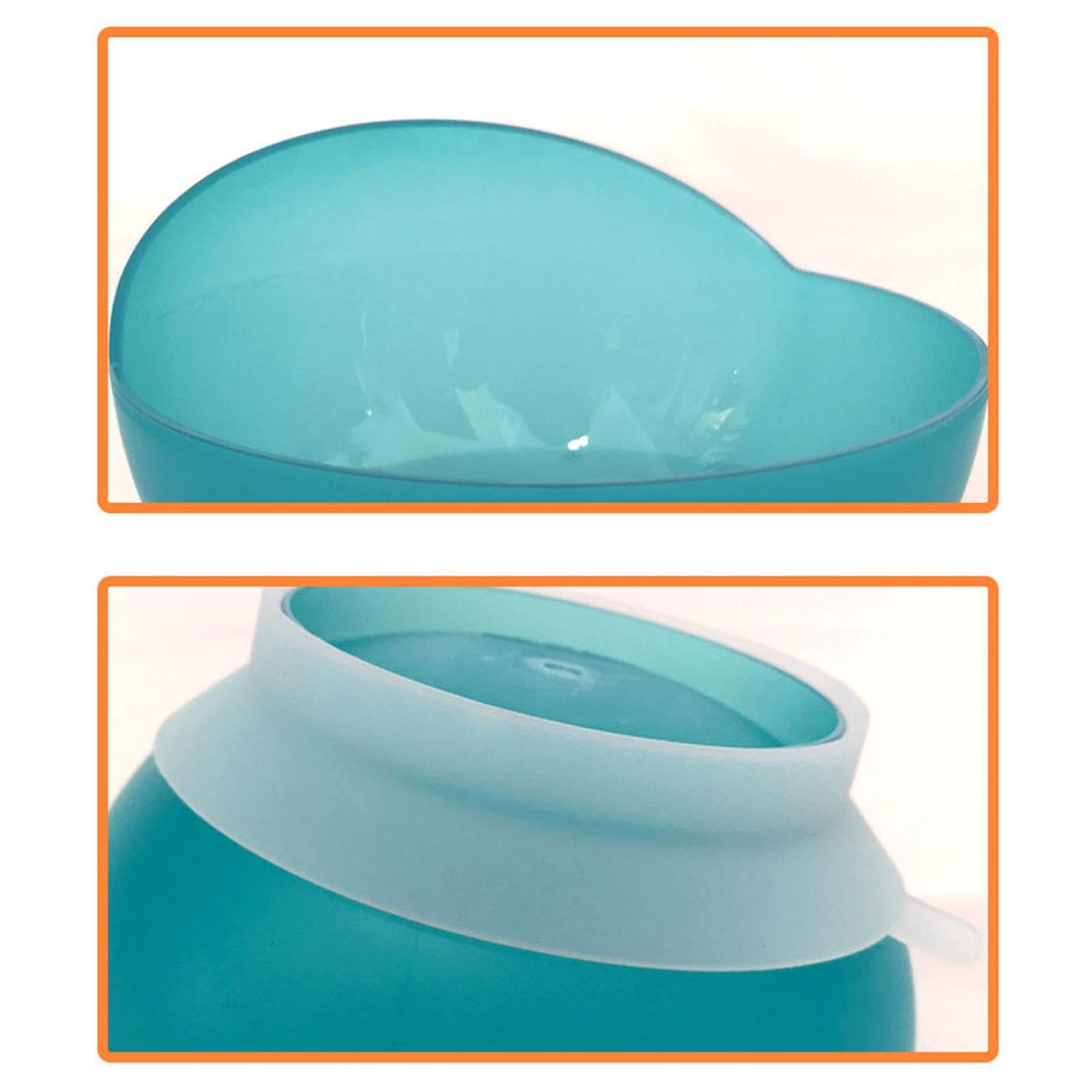 Bols pour personnes âgées, antidérapants, passent au lave-vaisselle, bol à cuvette haute et basse – Assiette creuse avec base ventouse, vaisselle auxiliaire adaptative pour personnes handicapées et