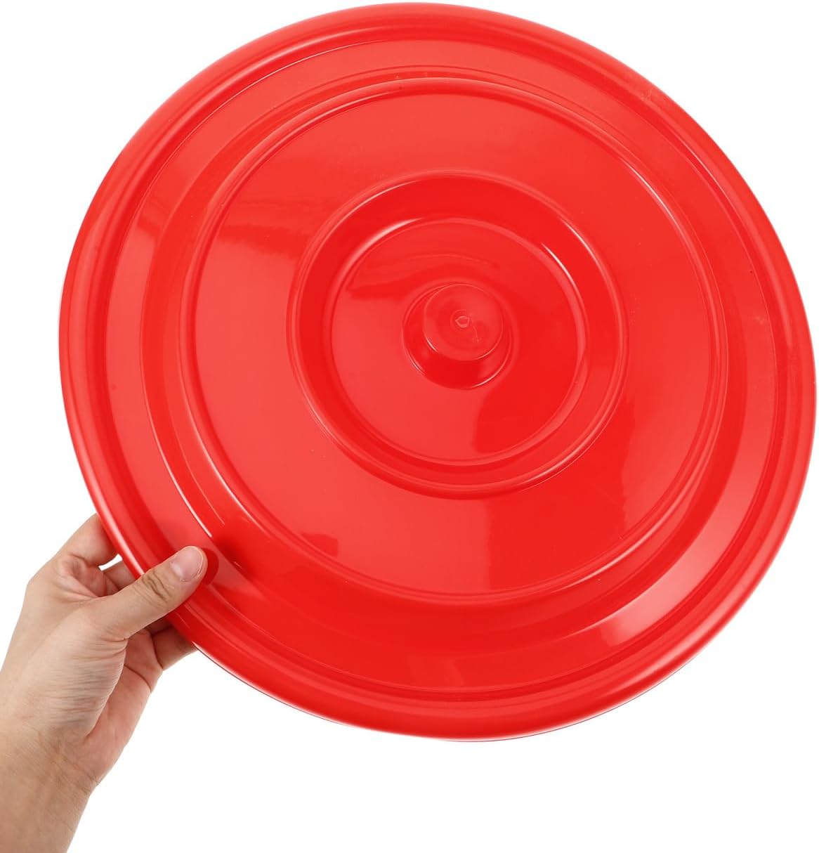 DECHOUS Plastic Round Bucket Lid Replacement 14.57 Inch Garbage Bin Cover for Trash Cans Water Buckets Outdoor Indoor Use