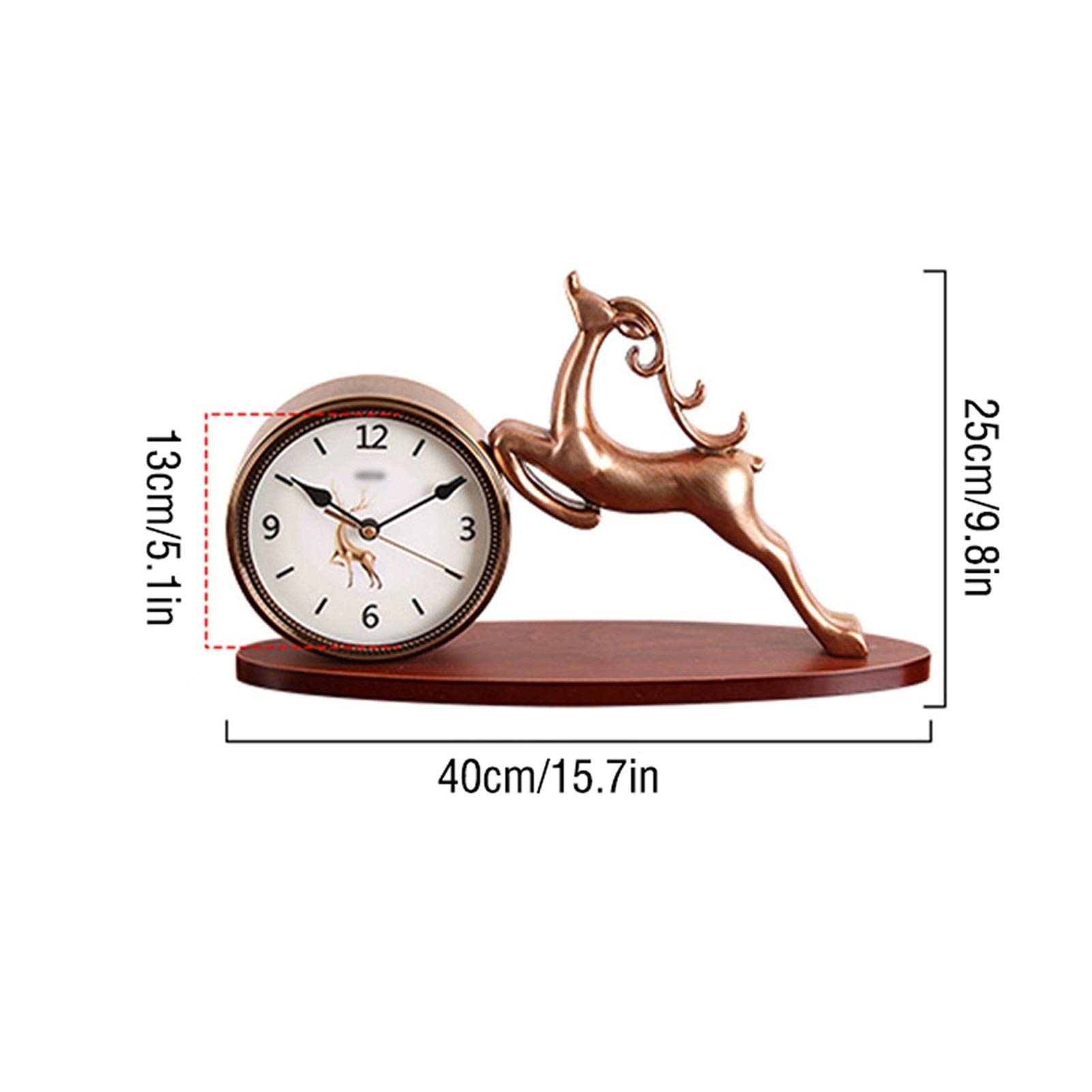 Creative Resin Stół Zegar Strona główna Salon Stalowy Ornament Zasilany Bateryjnie Silent Desk Dobry wybór dla prezentów