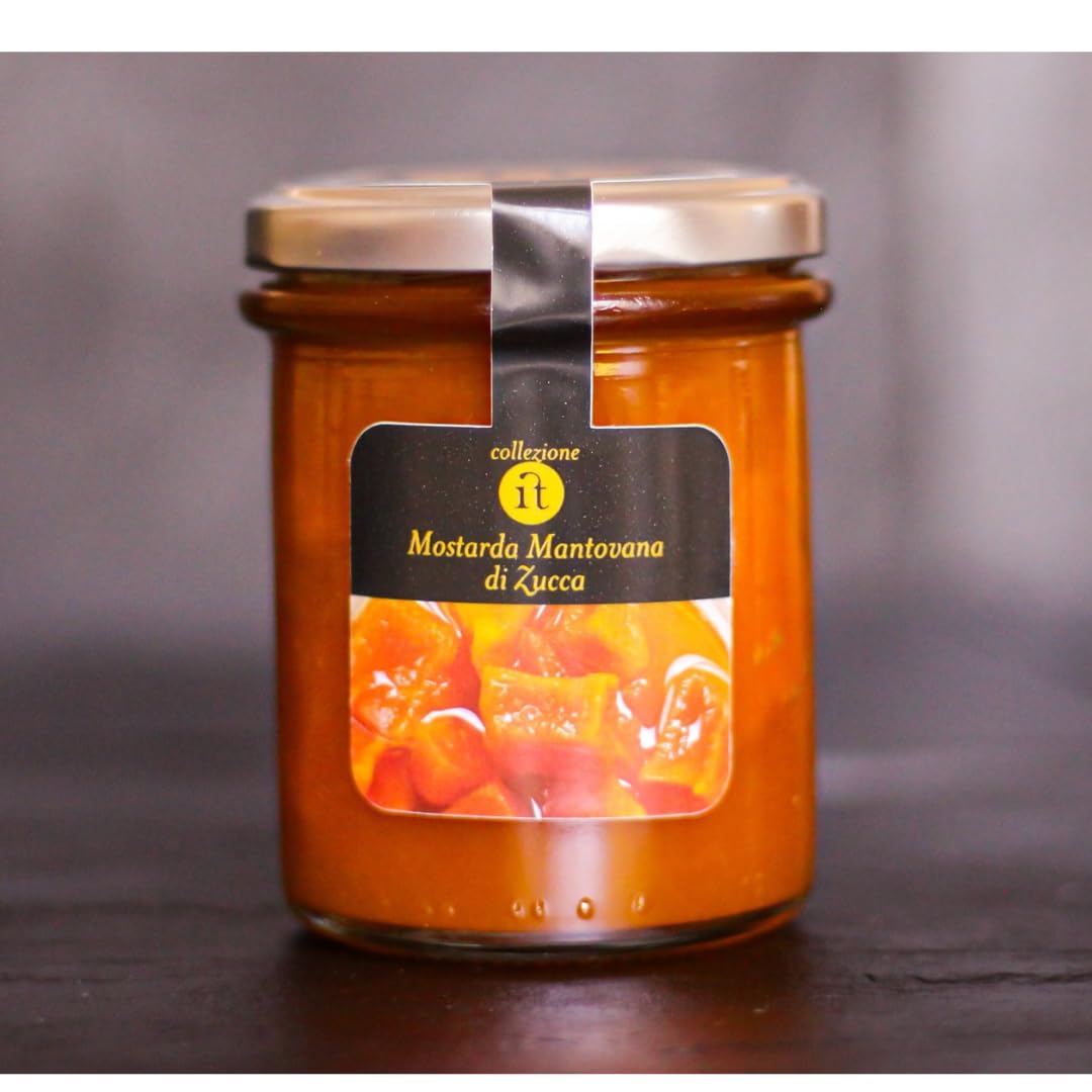 Mostarda Mantovana de Calabaza 220 gr - Conservas Artesanales de Lombardía Sin Conservantes