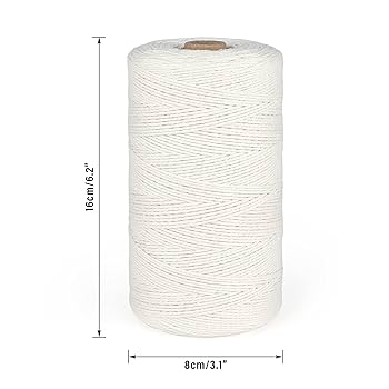 G2PLUS White Cotton String Twine, 100M Gift Wrapping Bakers String, 2MM Handicrafts Decorative Cord Twine For DIY Gift Decorations - Online Marketplace