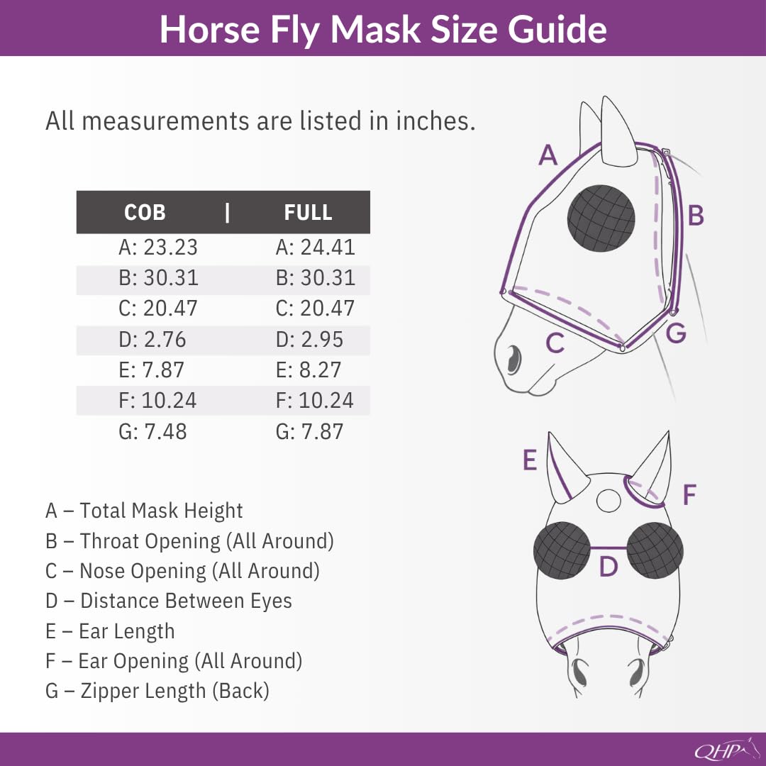 QHP Masque anti-mouches, motif licorne, rose