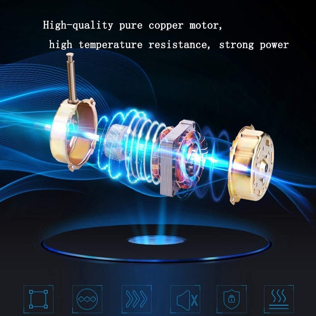 Wall-mounted Electric Fan, Industrial Air Volume Shaking Head Fan with 4 Aluminum Leaves, Powerful Mechanical Wall for Home, Office, and Commercial Use