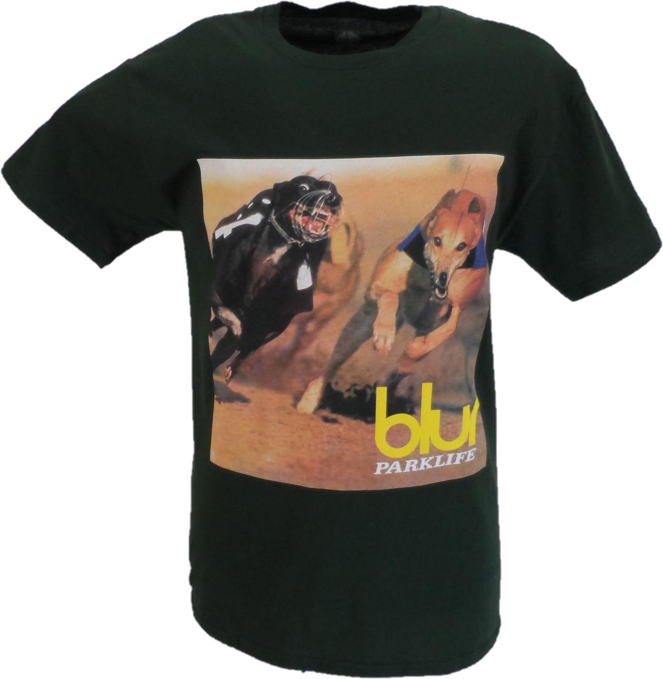 Mazeys Men's Parklife (Back Print) Official Blur T Shirts (Uk, Alpha, M, Regular, Regular, )