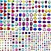 beihuazi® Strass Autocollant 14 Feuilles 2059 Pièces Gemmes Bijoux Autocollants, Cristal Autocollants pour DIY Artisanat Décoration, Ongles, Arts, Boite Cadeau