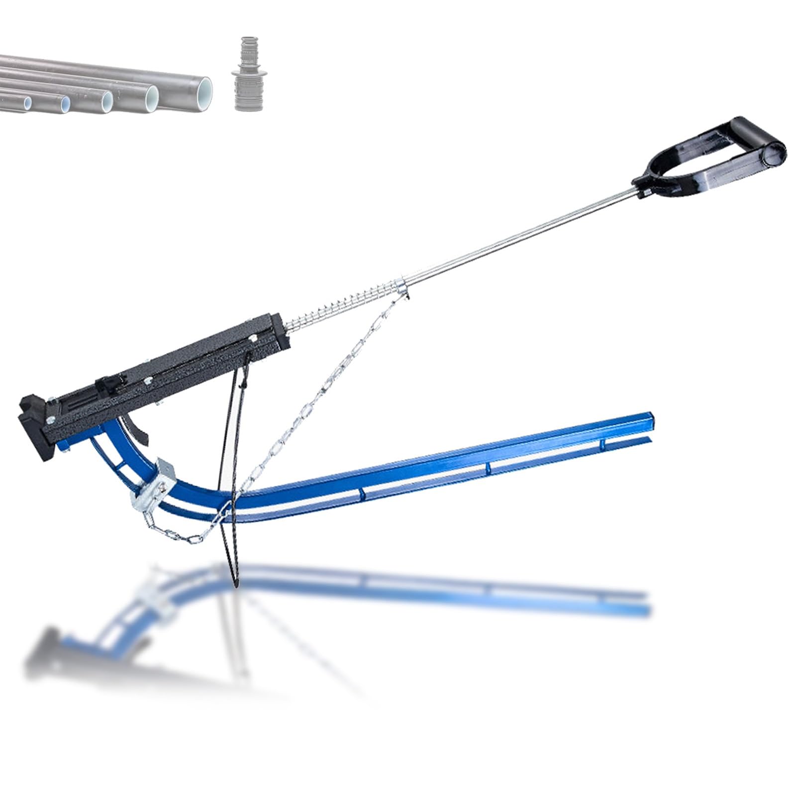 Pistolet do mocowania rur z ogrzewaniem podłogowym, ręczny zszywacz do zabezpieczania rur podłogowych z klipsami 20 mm, konstrukcja ze stopu aluminium, idealny do projektów remontowych